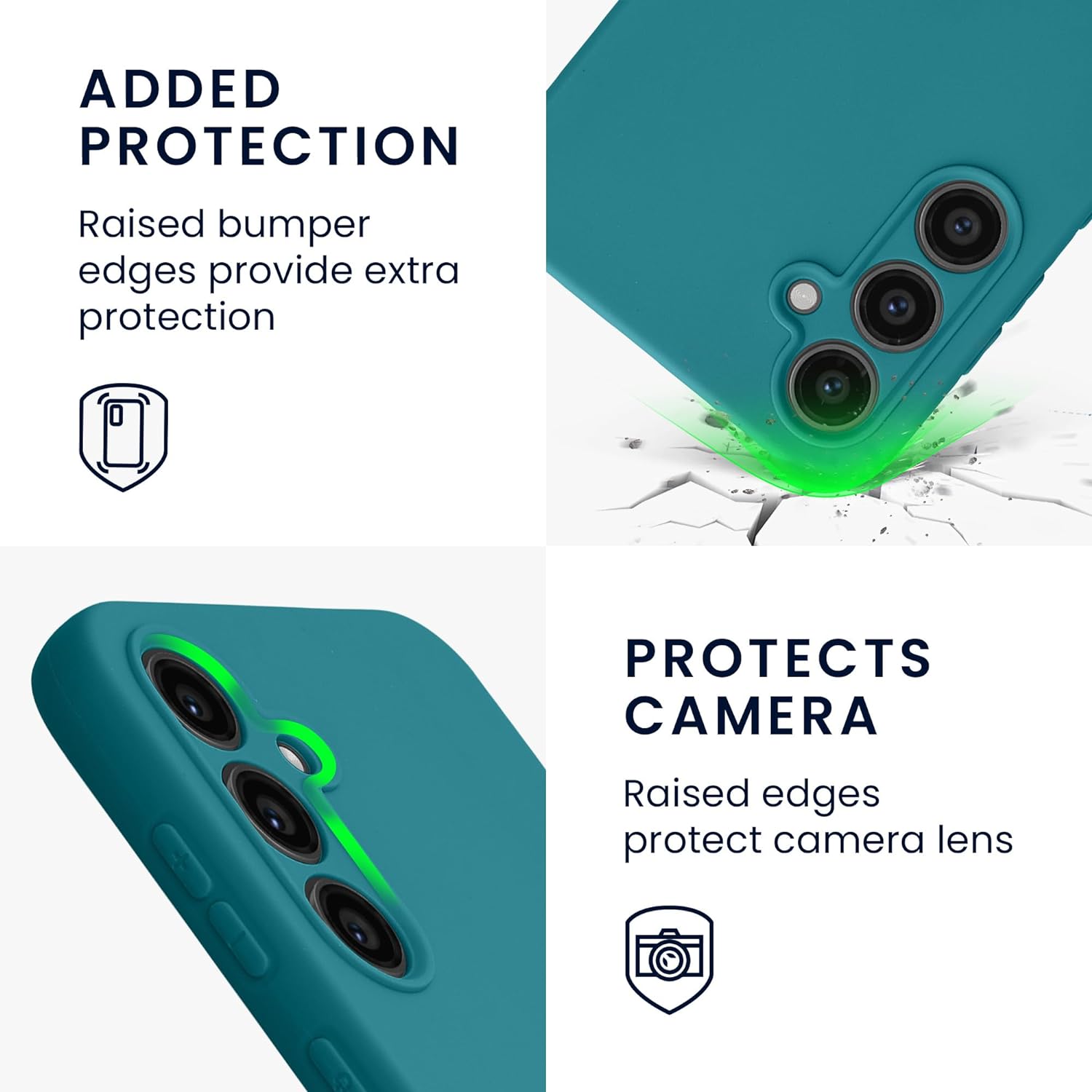 KW Samsung Galaxy S23 FE Θήκη Σιλικόνης TPU - Matte Petrol - KWM000021LO002C