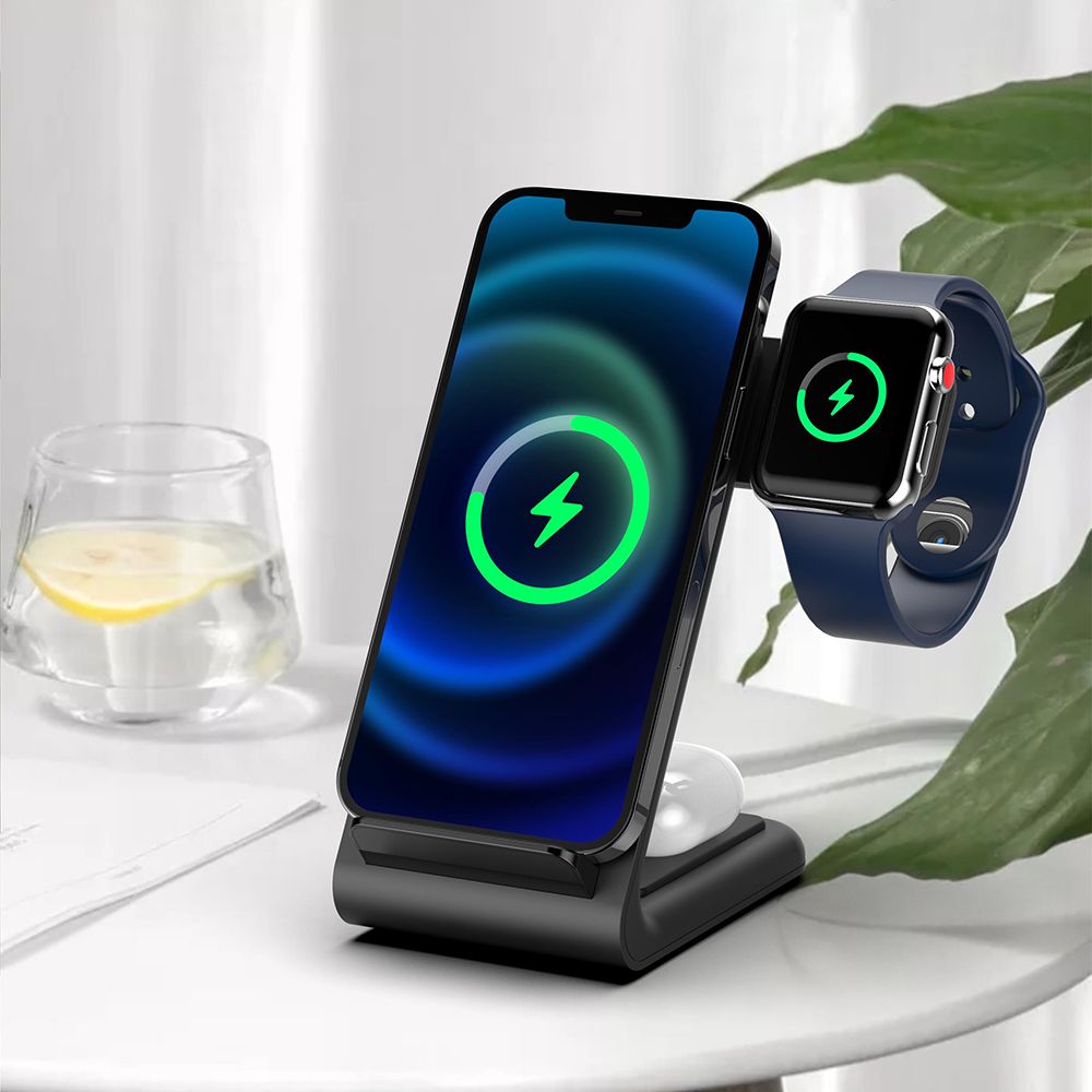 Tech - Protect QI15W - A20 3in1 Ασύρματος Φορτιστής - Black