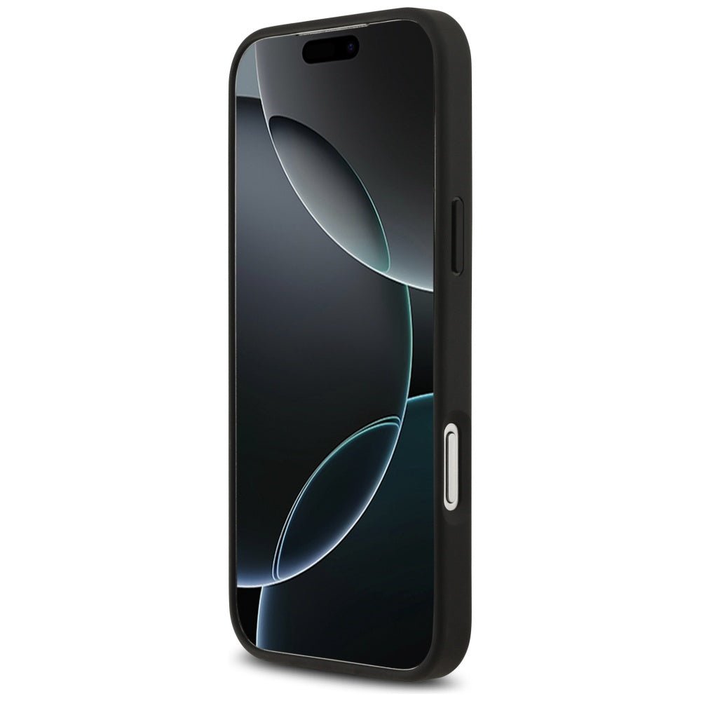 Aston Martin iPhone 17 Pro Max - Σκληρή Θήκη με Πλαίσιο Σιλικόνης - HC Kevlar Counter Design MagSafe - Black