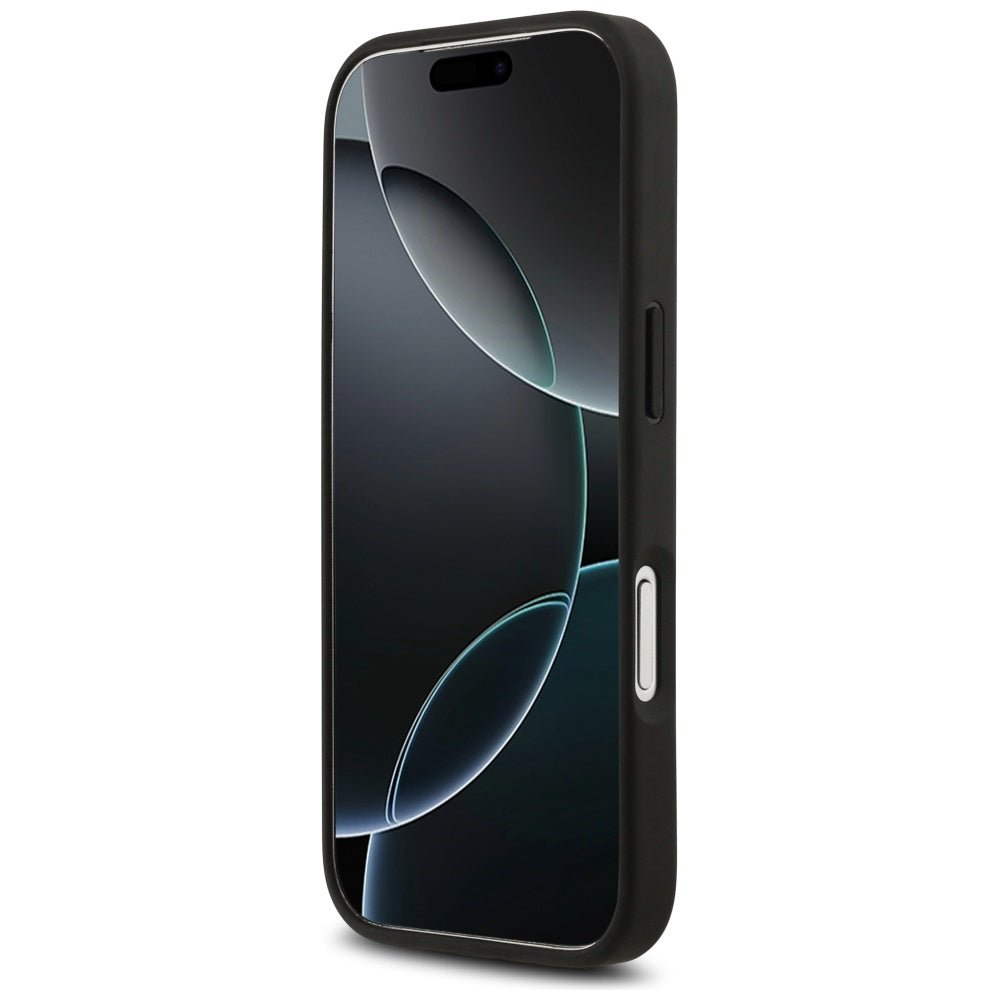 Aston Martin iPhone 17 Pro - Σκληρή Θήκη με Πλαίσιο Σιλικόνης - HC Kevlar Counter Design MagSafe - Black