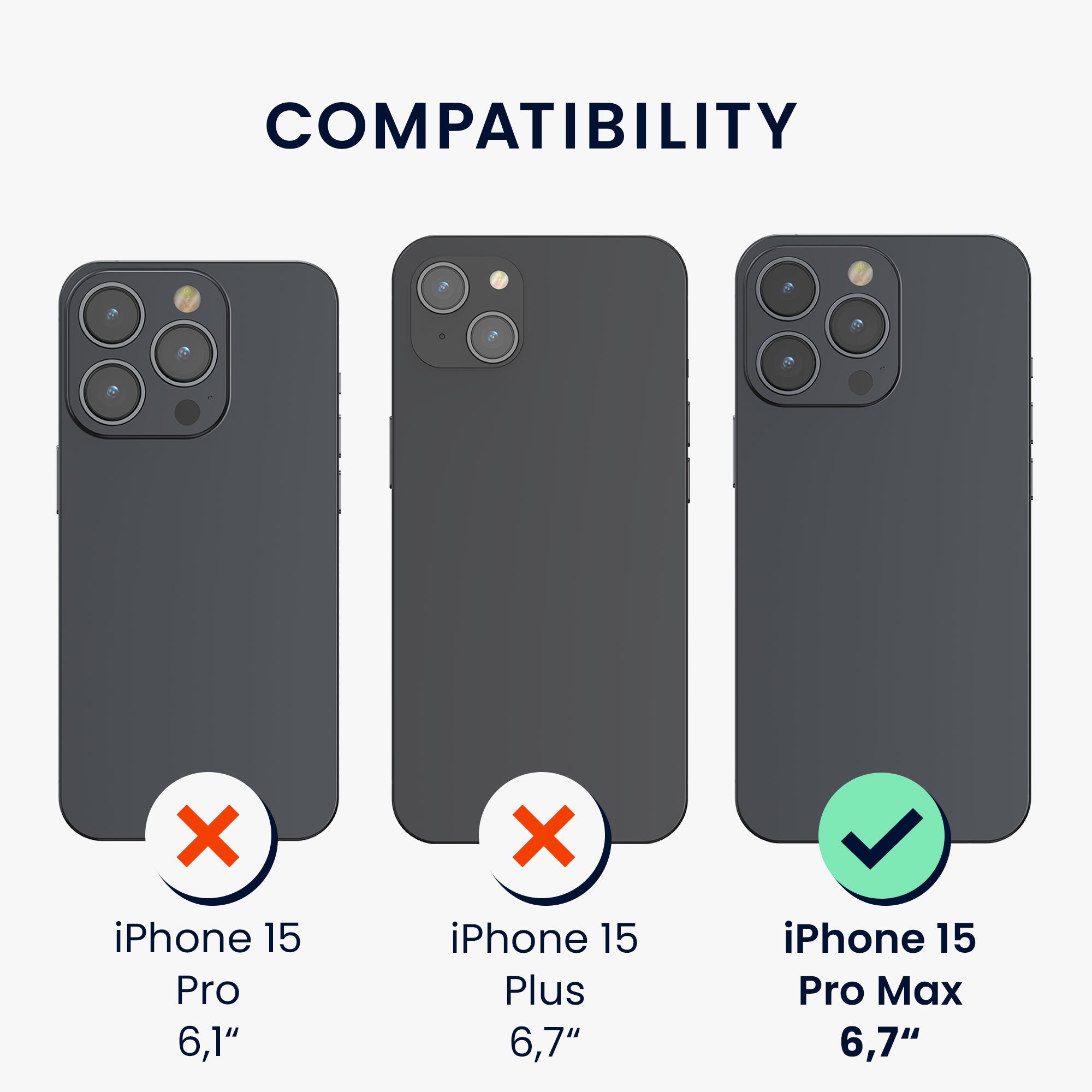 KW iPhone 15 Pro Max Θήκη Σιλικόνης TPU με Υποδοχή για Κάρτα - Light Blue Matte