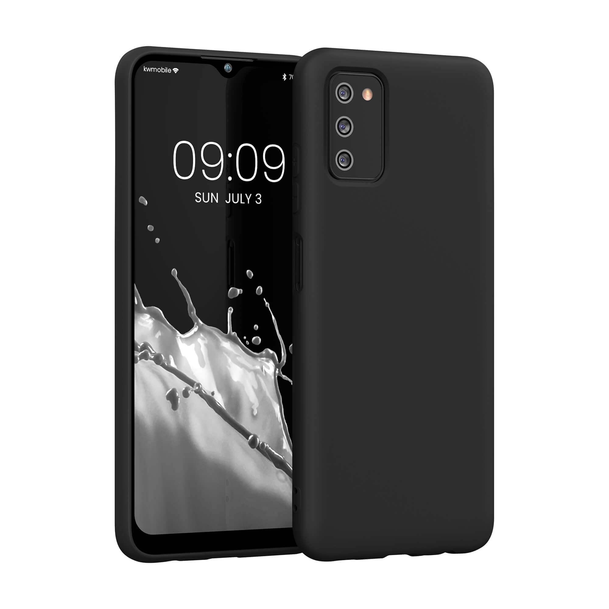 KW Samsung Galaxy A03s Θήκη Σιλικόνης Rubber TPU - Black - 57566.01