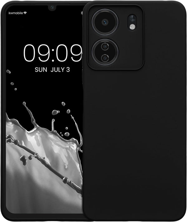 KW Xiaomi Redmi 13C / Poco C65 Θήκη Σιλικόνης Rubberized TPU - Black