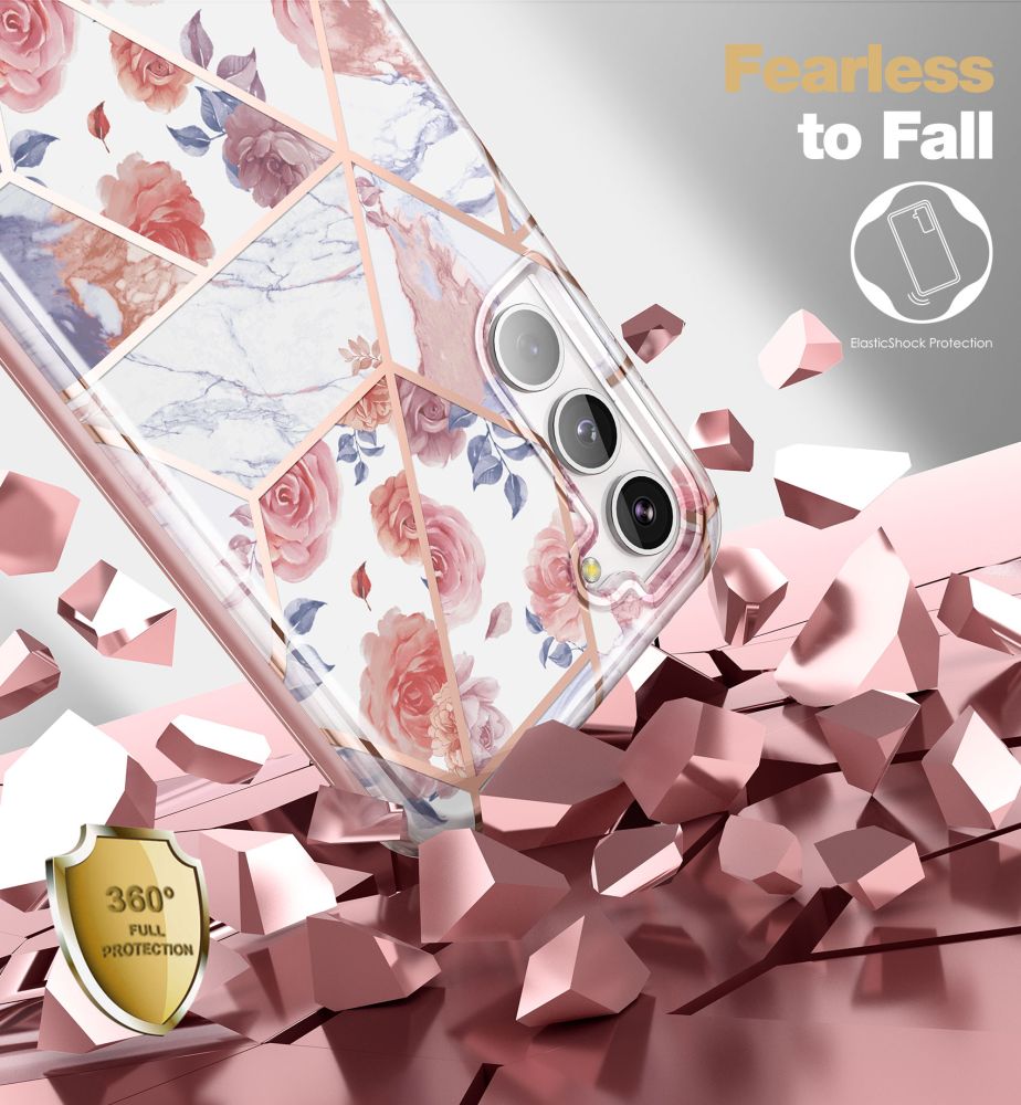 Tech - Protect Samsung Galaxy S23 Velar Θήκη 360 Full Body με Προστασία Οθόνης - Marble