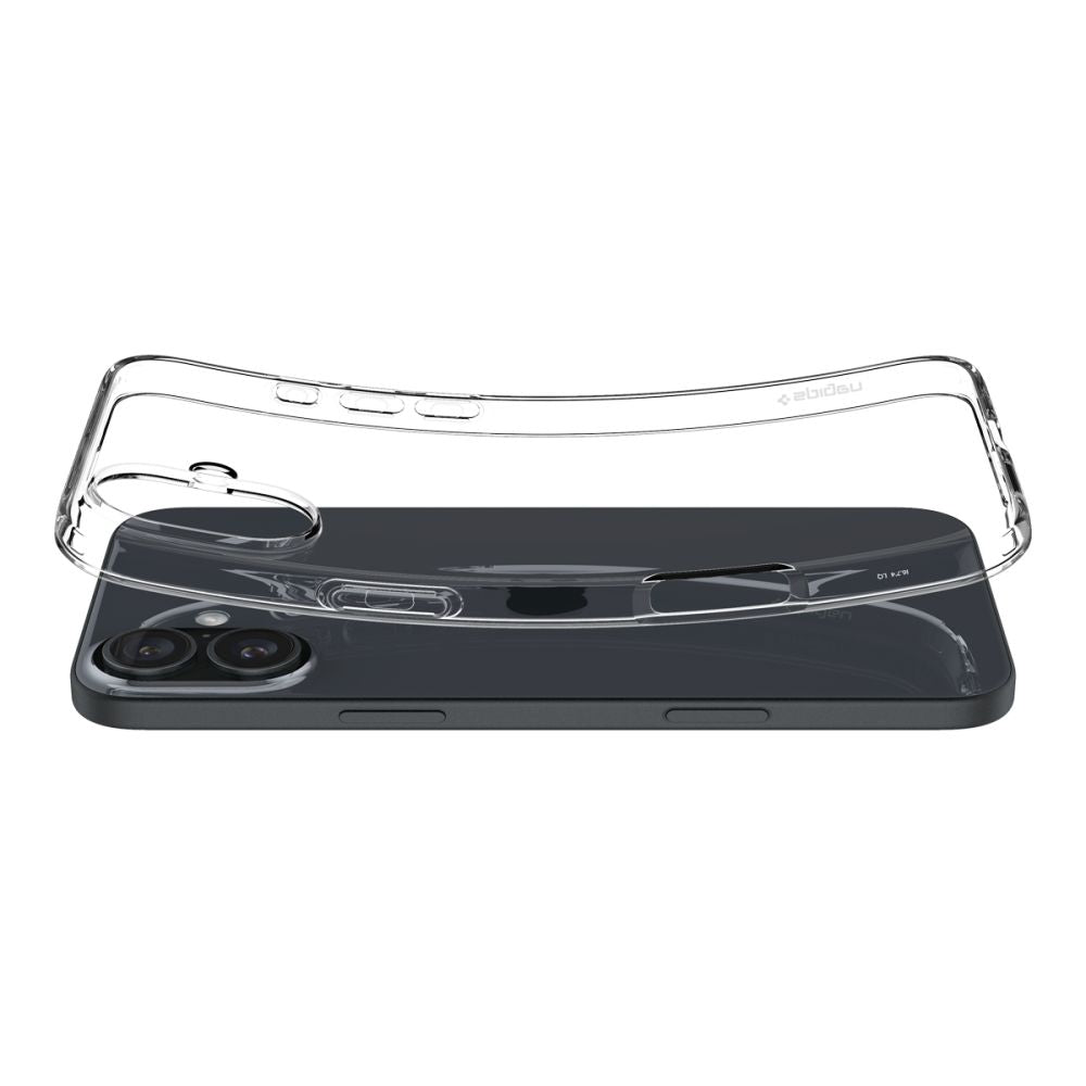 Spigen iPhone 16 Liquid Crystal Θήκη Σιλικόνης - Crystal Clear