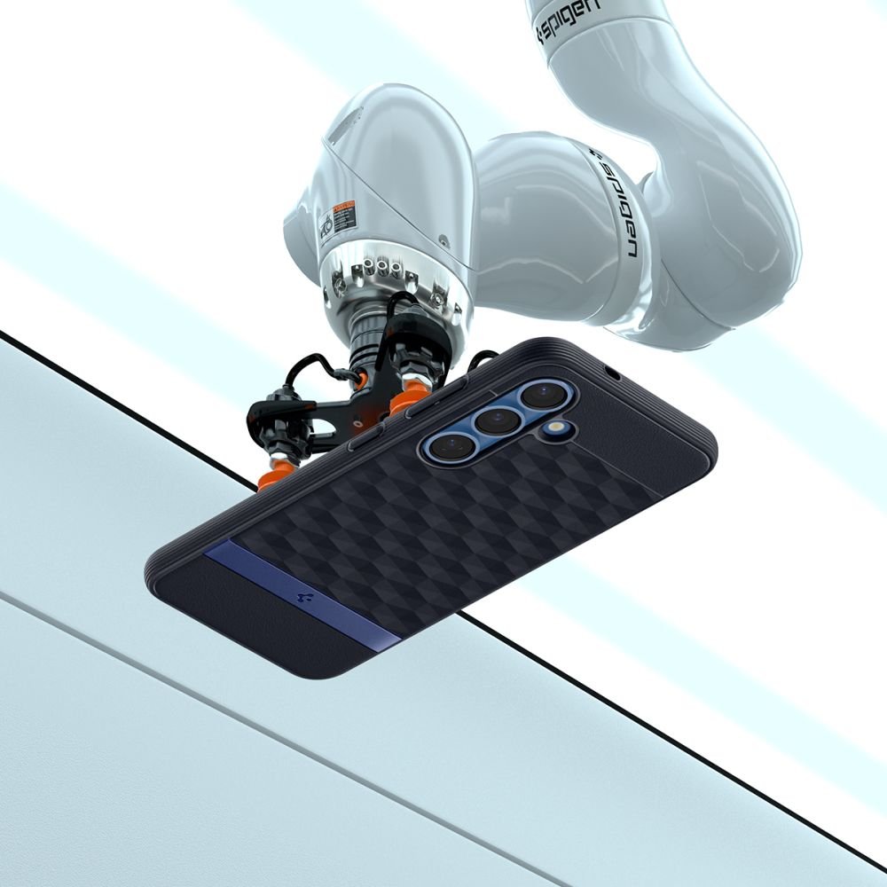 Spigen Samsung Galaxy S25 - Parallax Mag Θήκη Σιλικόνης με Σκληρό Πλαίσιο και MagSafe - Navy Violet