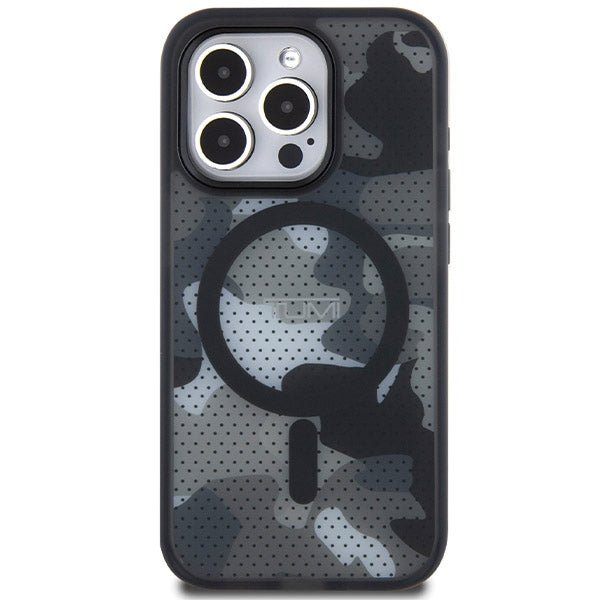 Tumi iPhone 15 Pro Max Frosted Camo Print MagSafe Σκληρή Θήκη με Πλαίσιο Σιλικόνης και MagSafe - Black - TUHMP15XTCAMK