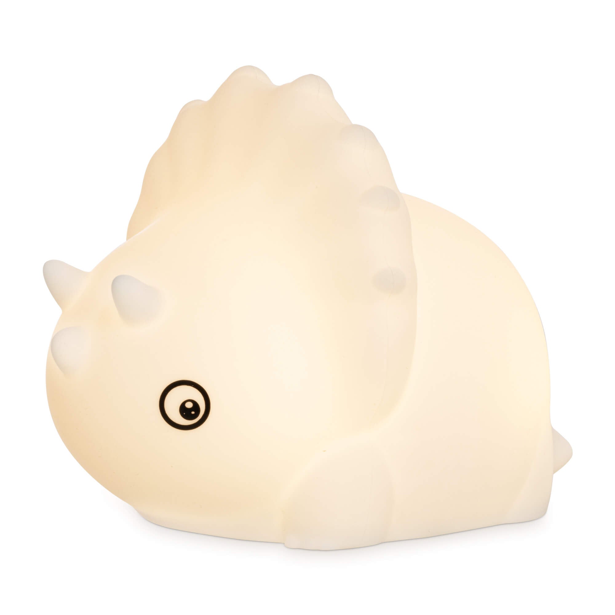 Navaris LED Night Light RGB - Παιδικό Νυχτερινό Φως με Αλλαγή Χρωμάτων - Design Dino Triceratops - White - 55004.02.03