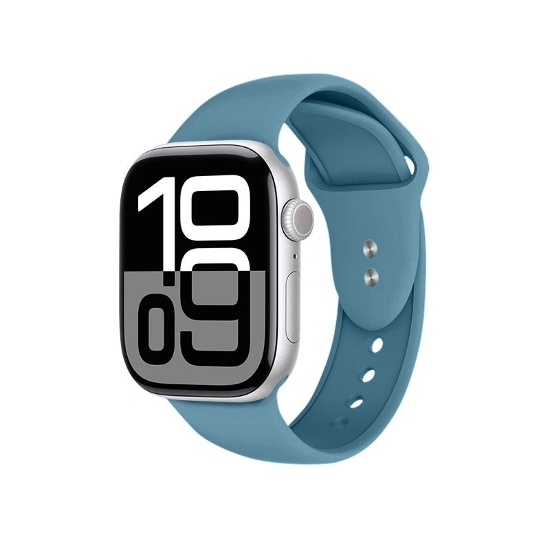 Crong Λουράκι Apple Watch 2/3/4/5/6/7/8/9/10/11 - SE (1/2/3) - 38/40/41/42mm Σιλικόνης - Liquid Strap - Marine