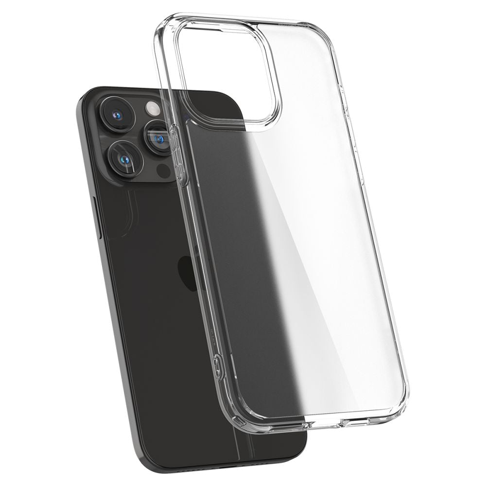 Spigen iPhone 15 Pro Max Ultra Hybrid Σκληρή Θήκη με Πλαίσιο Σιλικόνης - Frost Clear