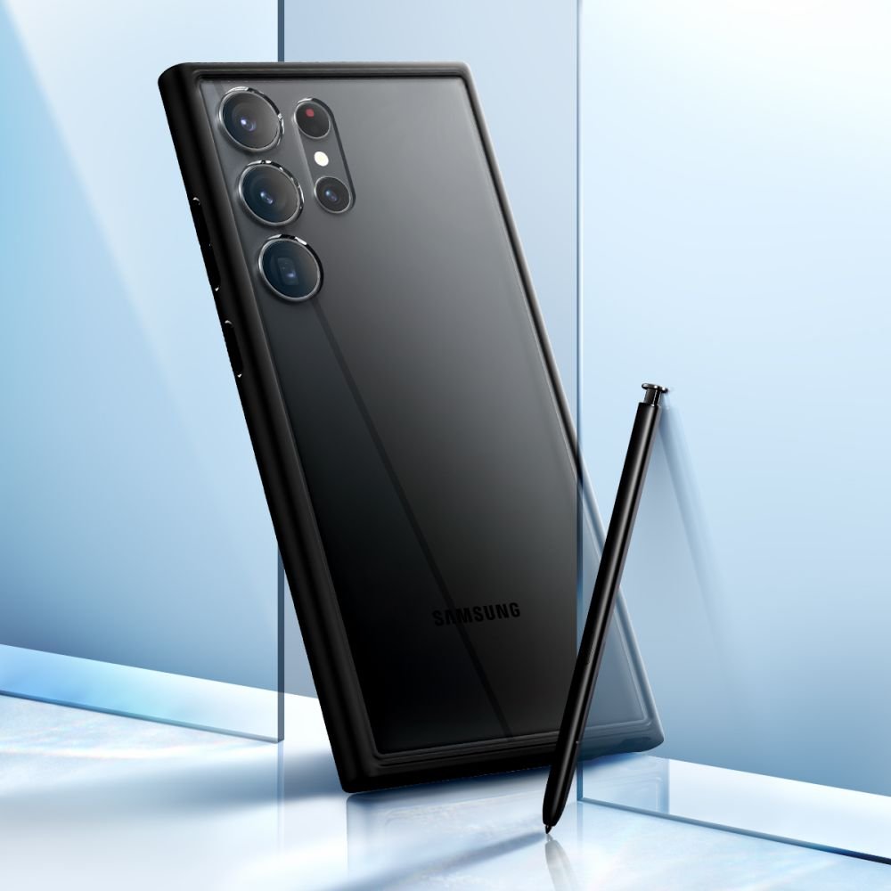 Spigen Samsung Galaxy S23 Ultra - Ultra Hybrid Σκληρή Θήκη με Πλαίσιο Σιλικόνης - Matte Black