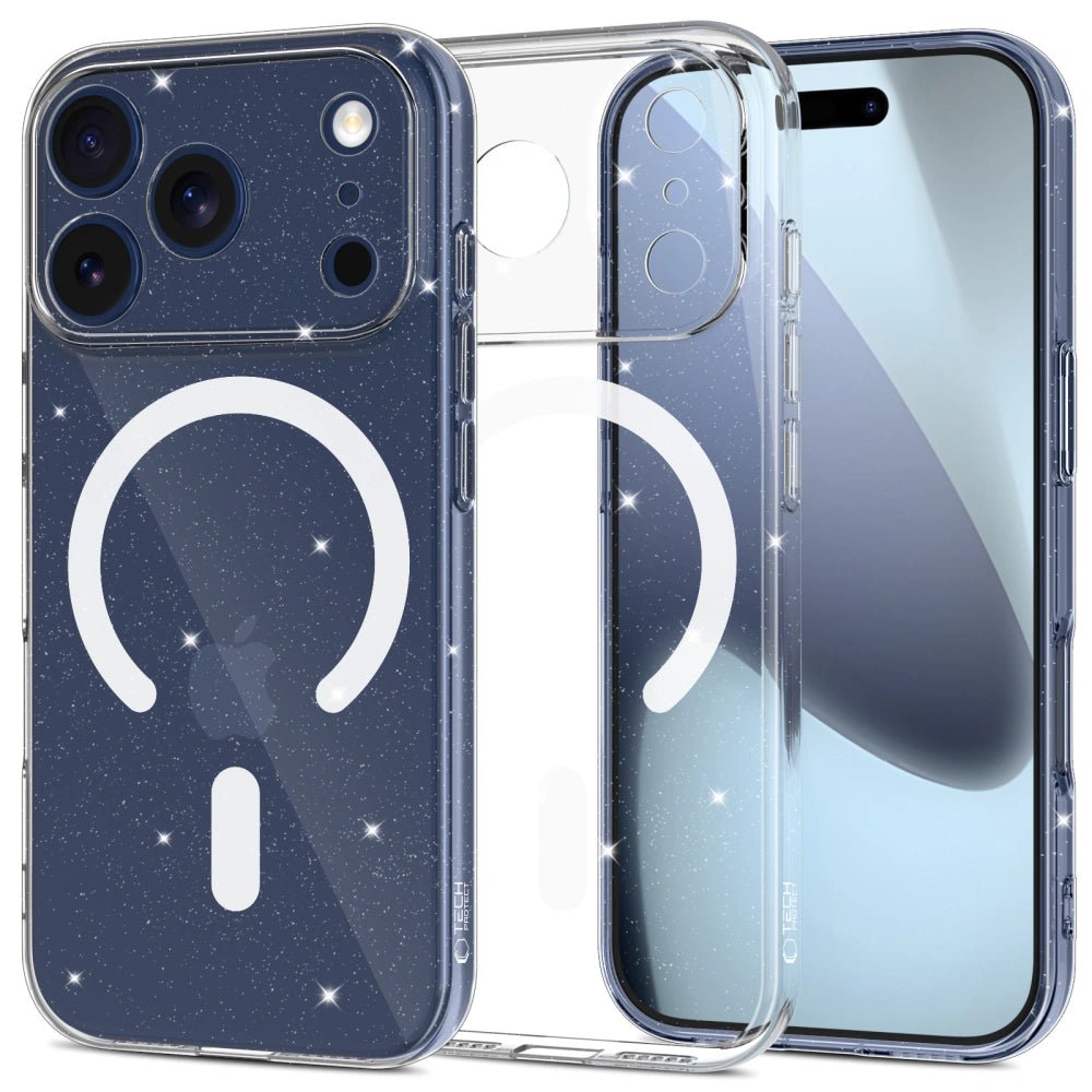 Tech - Protect iPhone 17 Pro Max Flexair Θήκη Σιλικόνης TPU με MagSafe - Glitter