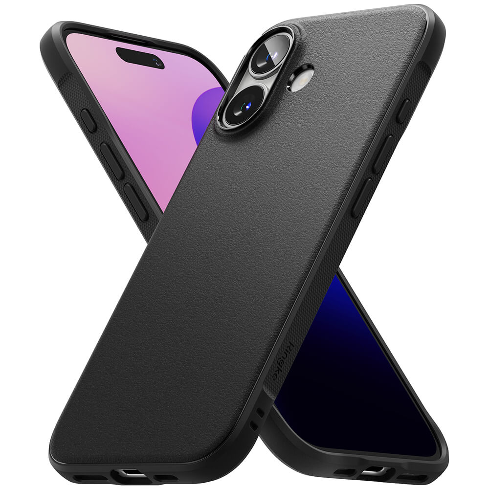Ringke iPhone 16 Plus Onyx Durable TPU Case Θήκη Σιλικόνης - Black
