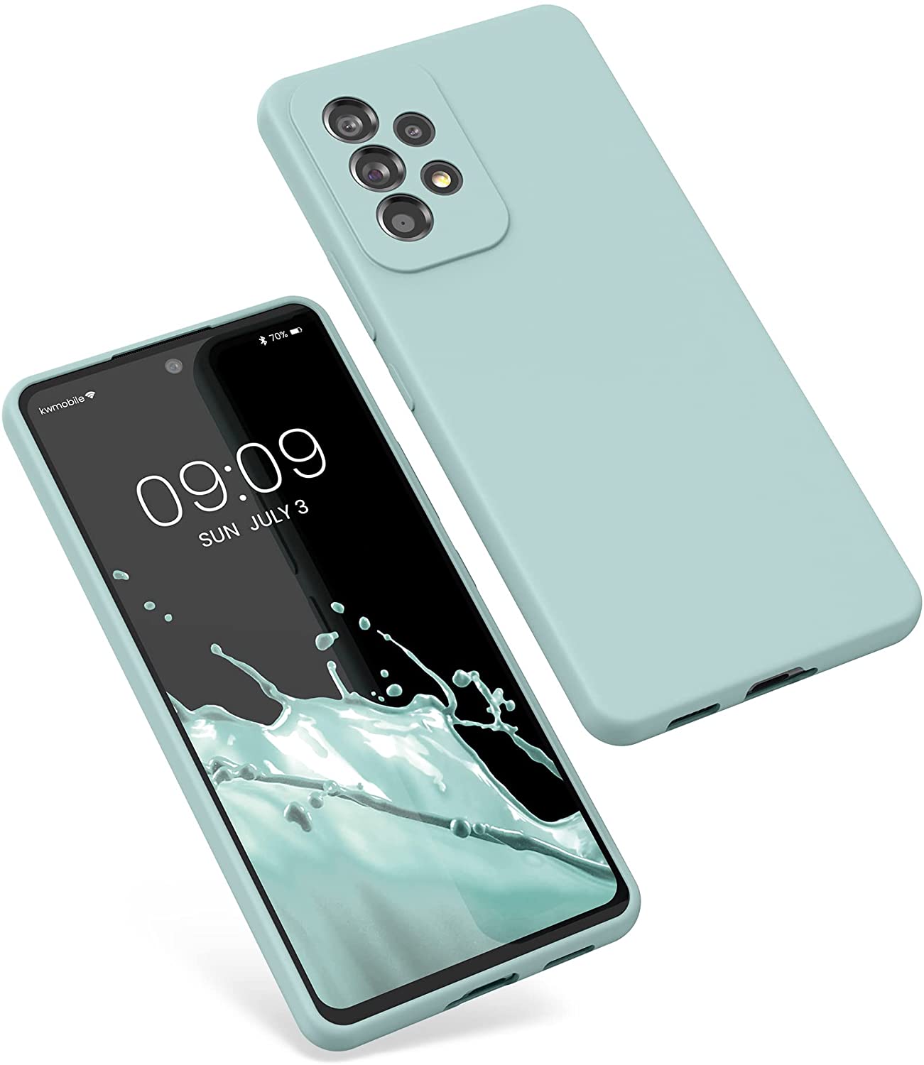 KW Samsung Galaxy A53 5G Θήκη Σιλικόνης Rubber TPU - Frosty Mint - 57835.200