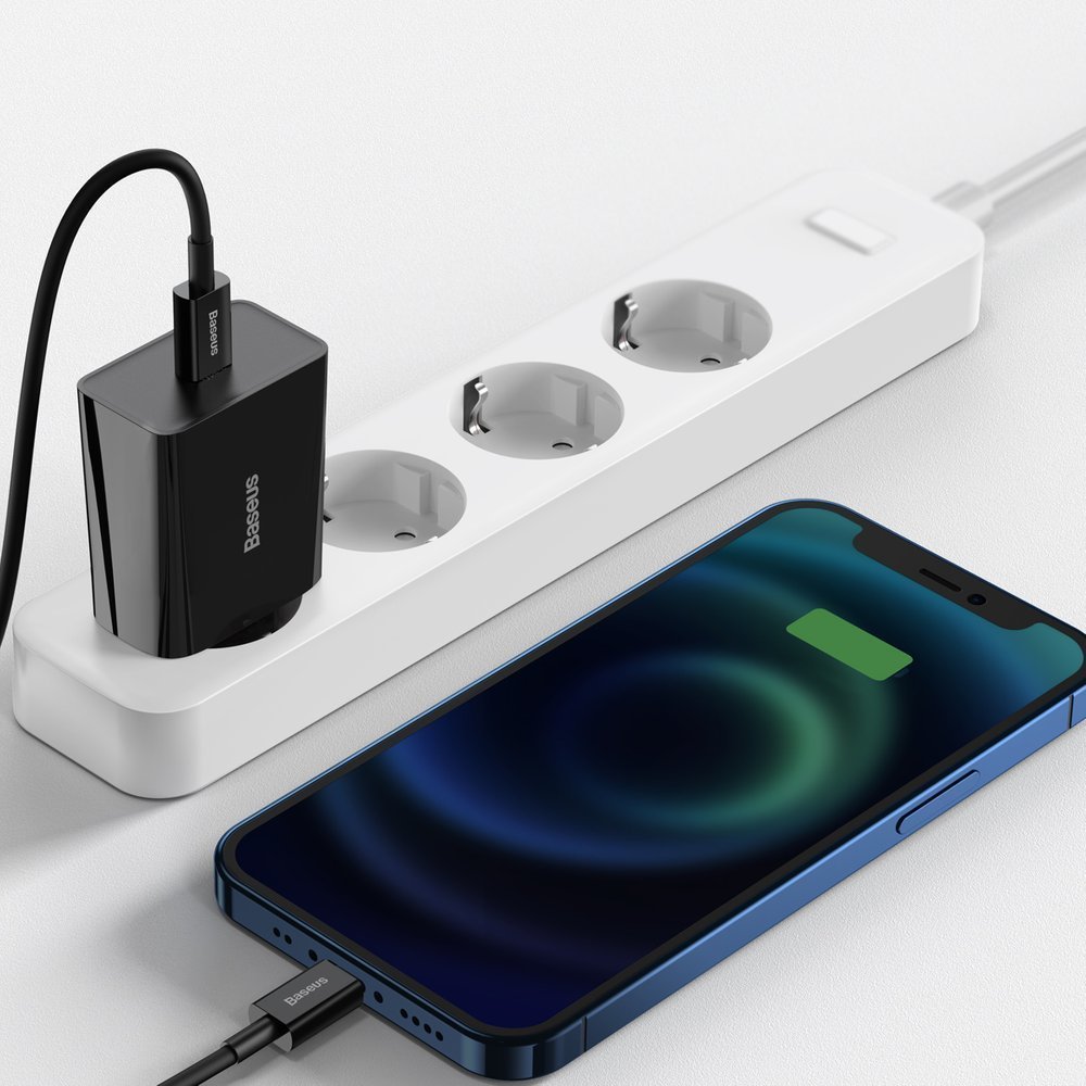 Baseus Speed Mini Οικιακός Φορτιστής Γρήγορης Φόρτισης με Θύρα Type - C PD 20W - Black - CCFS - SN01