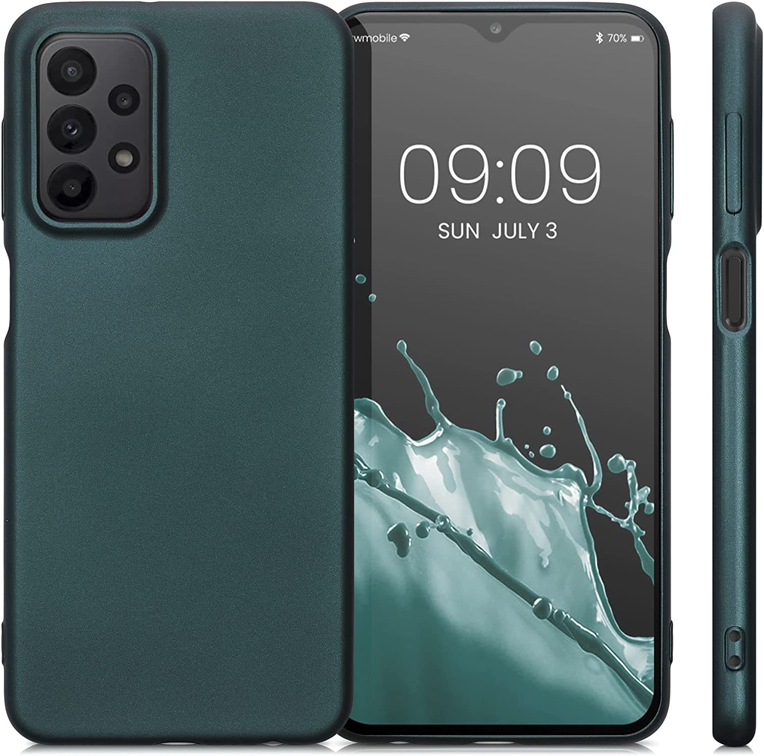 KW Samsung Galaxy A23 5G Θήκη Σιλικόνης TPU - Metallic Petrol - 57955.14