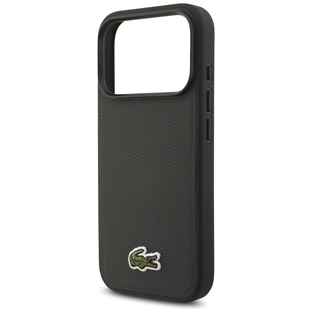 Lacoste iPhone 17 Pro - Iconic Petit Pique Woven Logo MagSafe - Σκληρή Θήκη με Πλαίσιο Σιλικόνης - Sinople
