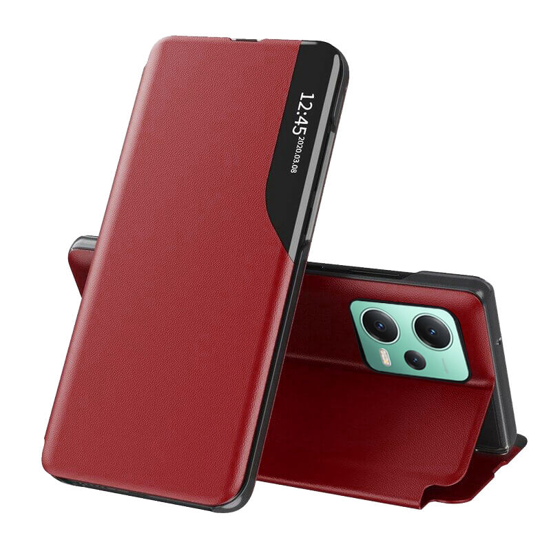 Techsuit Xiaomi Redmi Note 12 5G / Poco X5 5G eFold Series Θήκη Βιβλίο - Red