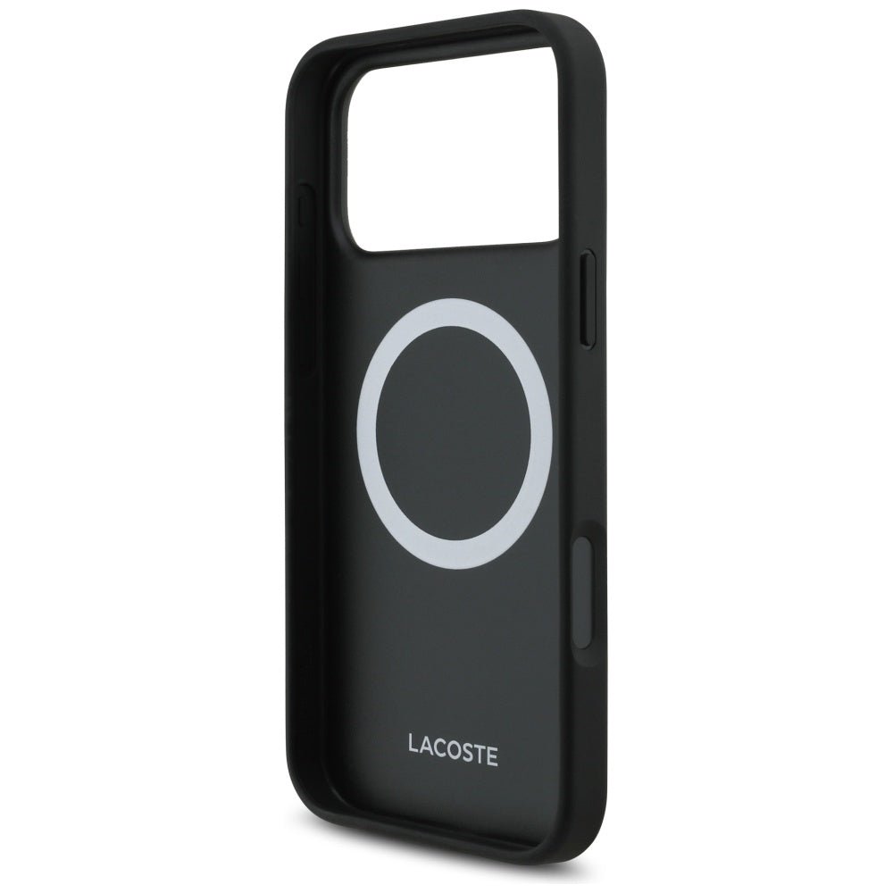 Lacoste iPhone 17 Pro Max - Petit Pique Lacquer Logo MagSafe - Σκληρή Θήκη με Πλαίσιο Σιλικόνης - Green