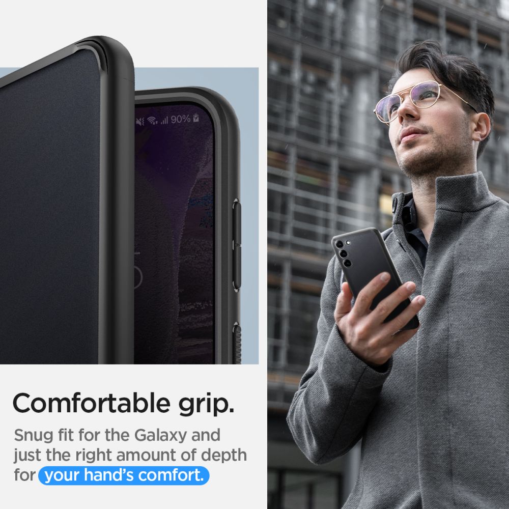 Spigen Samsung Galaxy S23 Σκληρή Θήκη με Πλαίσιο Σιλικόνης Ultra Hybrid - Frost Black