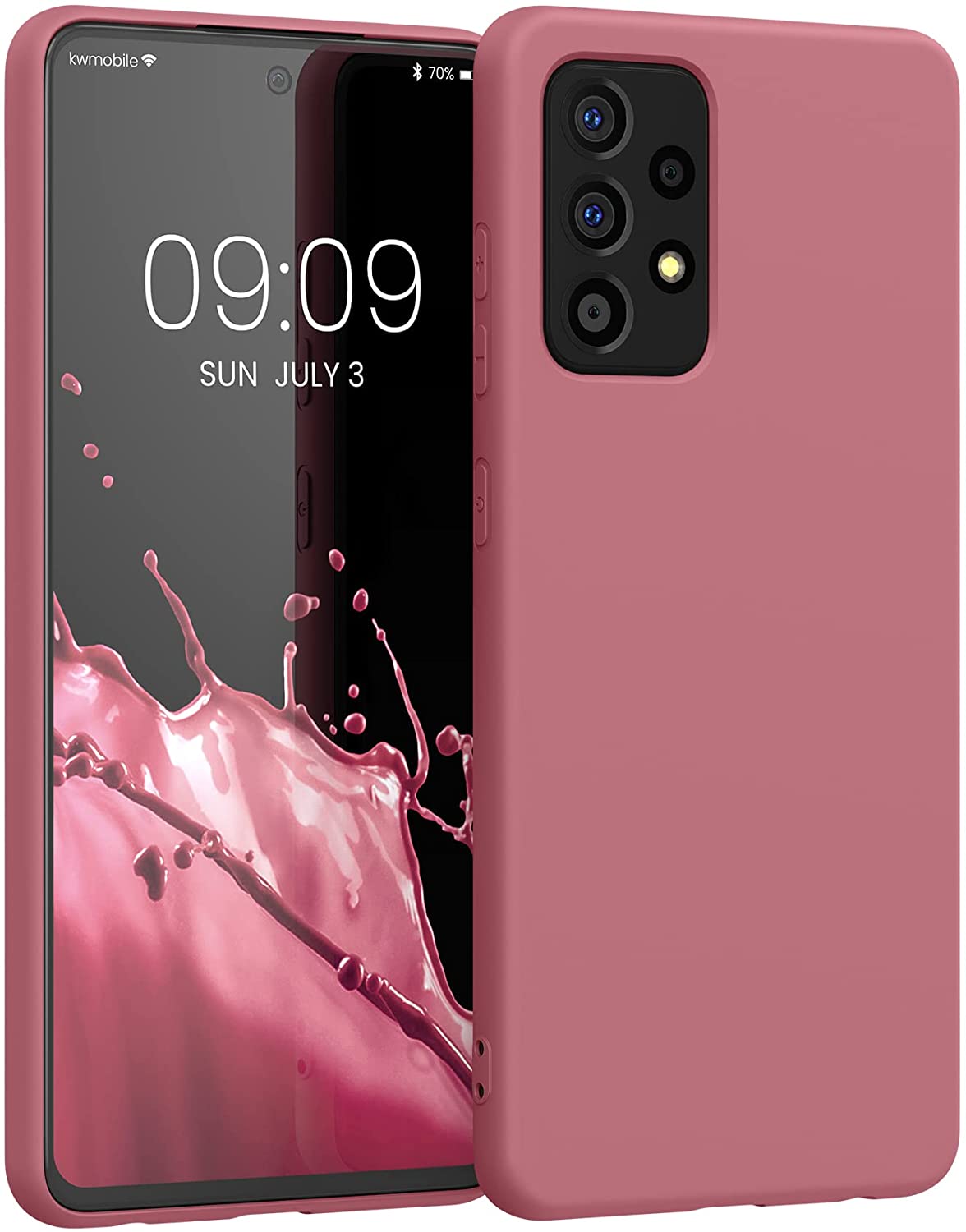 KW Samsung Galaxy A52 / A52 5G / A52s 5G Θήκη Σιλικόνης Rubberized TPU - Deep Rusty Rose - 56680.167