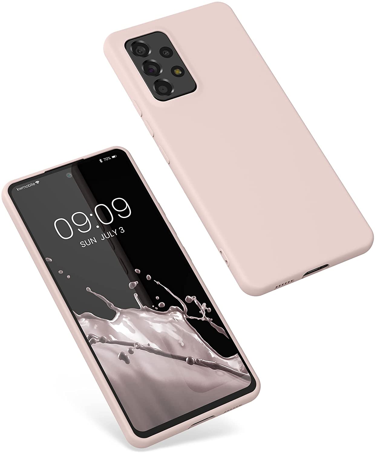KW Samsung Galaxy A53 5G Θήκη Σιλικόνης Rubberized TPU - Coconut Swirl - 58051.225
