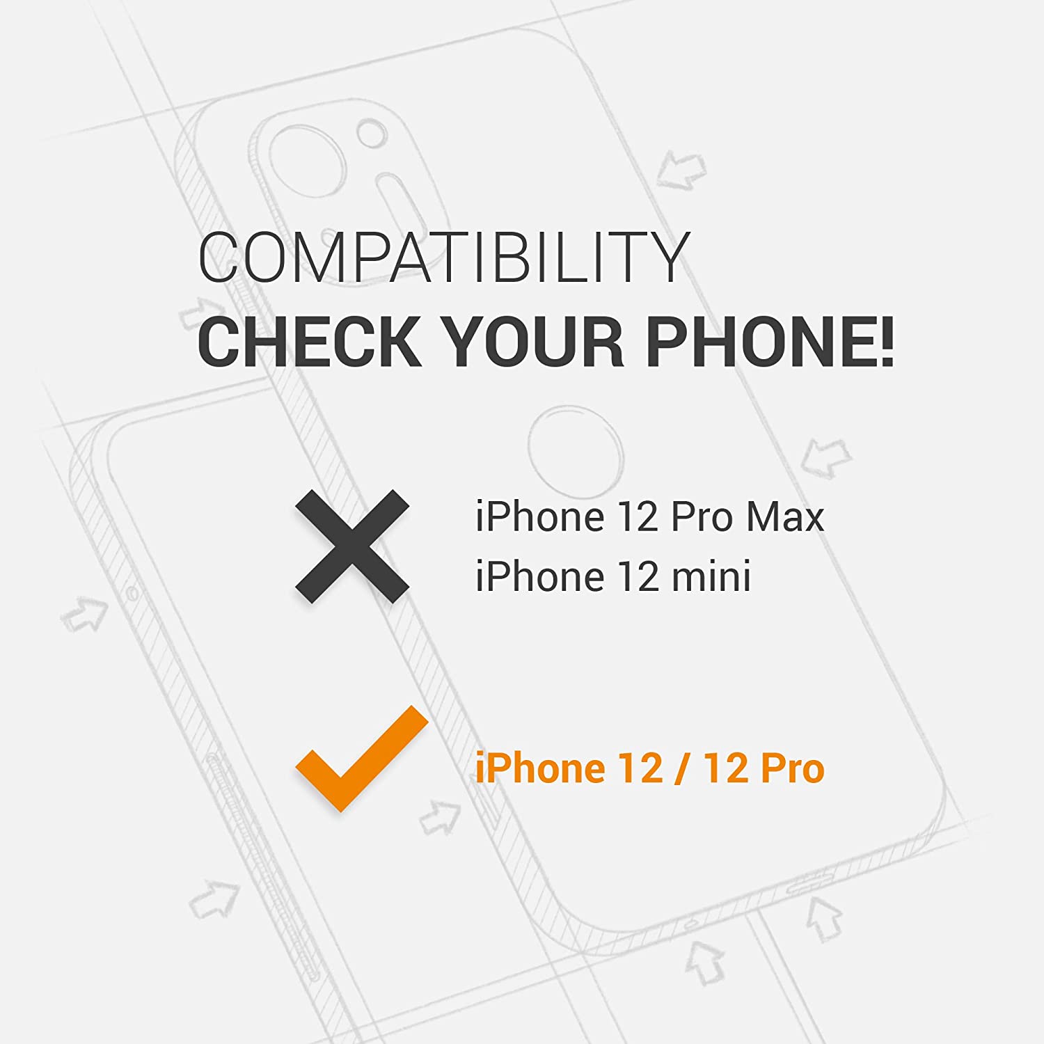 Kalibri iPhone 12 / 12 Pro Σκληρή Θήκη με Επένδυση Γνήσιου Δέρματος - Brown - 52750.05