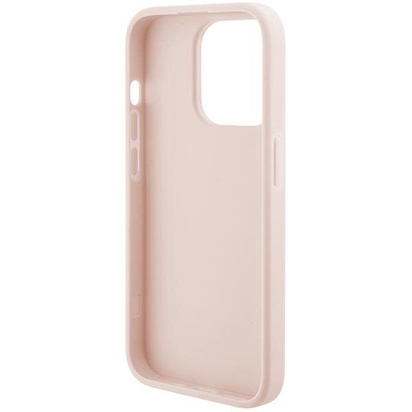 Karl Lagerfeld iPhone 15 Pro - Quilted K Pattern Θήκη με Επένδυση Συνθετικού Δέρματος - Pink - KLHCP15LPQKPMP