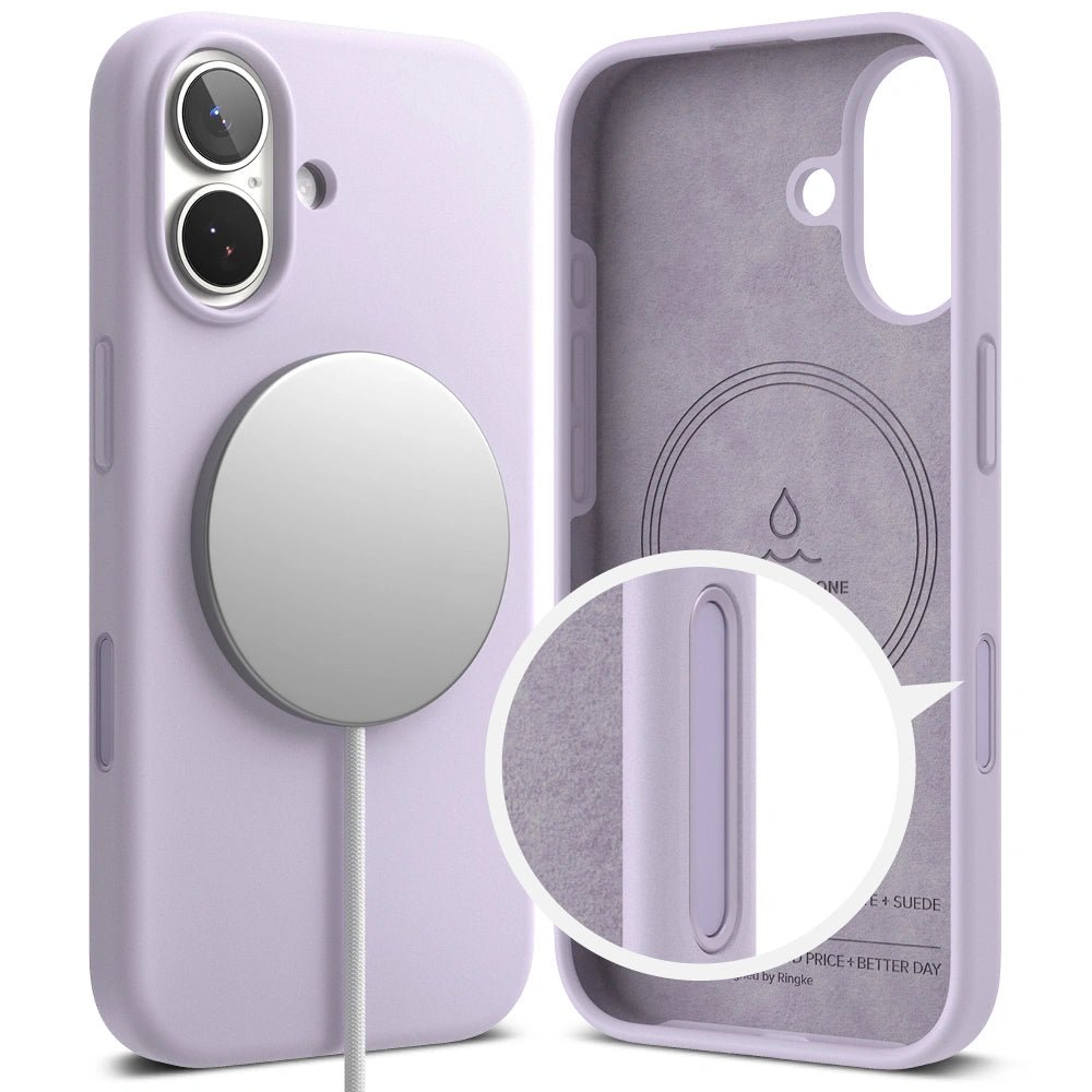 Ringke iPhone 17 - Silicone Magnetic MagSafe - Θήκη Σιλικόνης με MagSafe - Light Purple