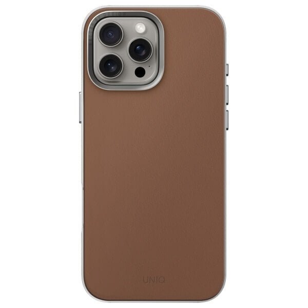 Uniq iPhone 16 Pro Max - Lyden DS - Σκληρή Θήκη με Επένδυση Συνθετικού Δέρματος και MagSafe - Carmel / Ivory