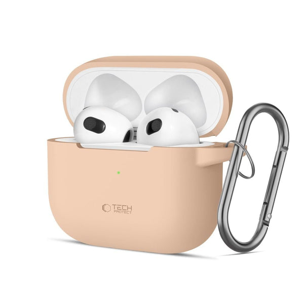 Tech - Protect AirPods 3 Θήκη Σιλικόνης - Silicone Hook - Caffe Latte