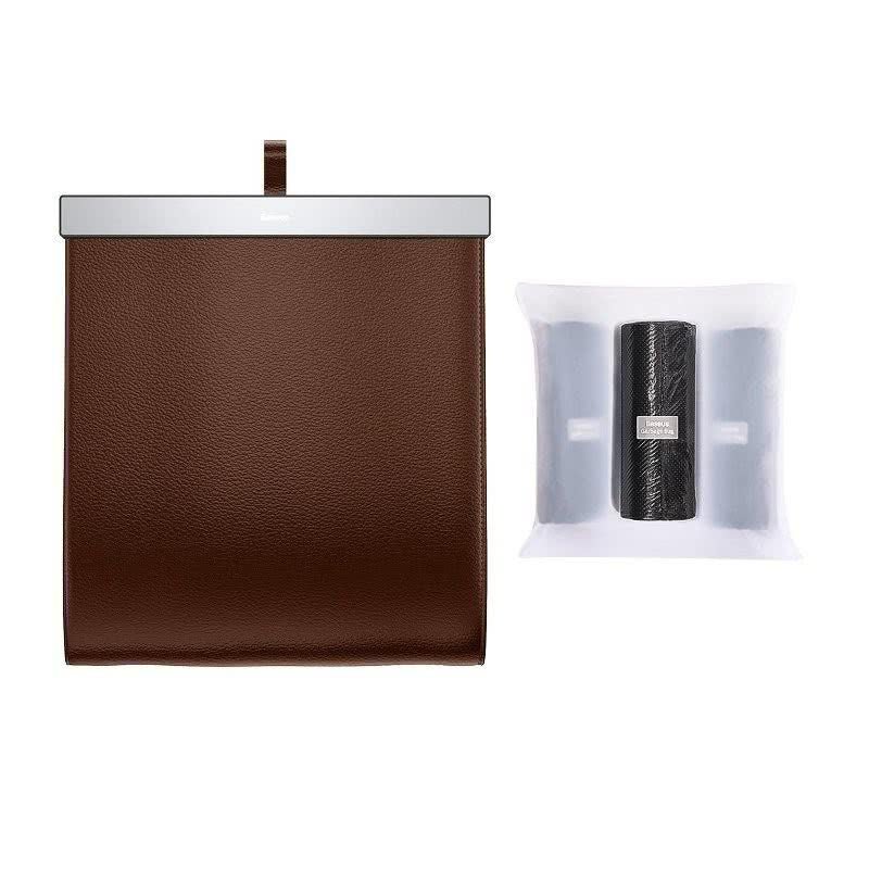 Baseus Large Garbage Bag - Τσάντα Απορριμάτων για τα Πίσω Καθίσματα του Αυτοκινήτου - Brown - CRLJD - A08