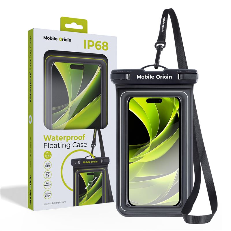 Mobile Origin Universal Αδιάβροχη Θήκη για Smartphones 6.8'' - Black / White