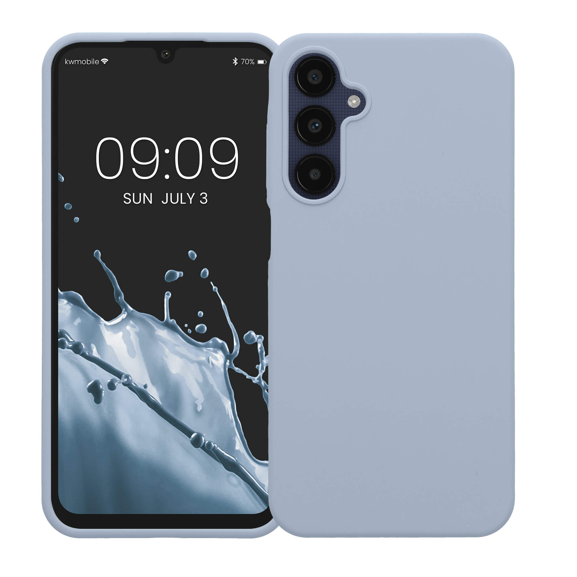 KW Samsung Galaxy A25 5G Θήκη Σιλικόνης Rubberized TPU - Matte Light Blue