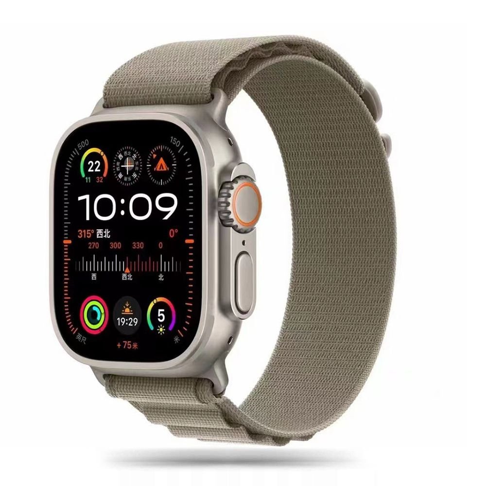 Tech - Protect Λουράκι Apple Watch 8/9/10/11 - SE (1/2/3) - Ultra (1/2/3) – 44/45/46/49mm Nylon Pro - Titanium / Olive
