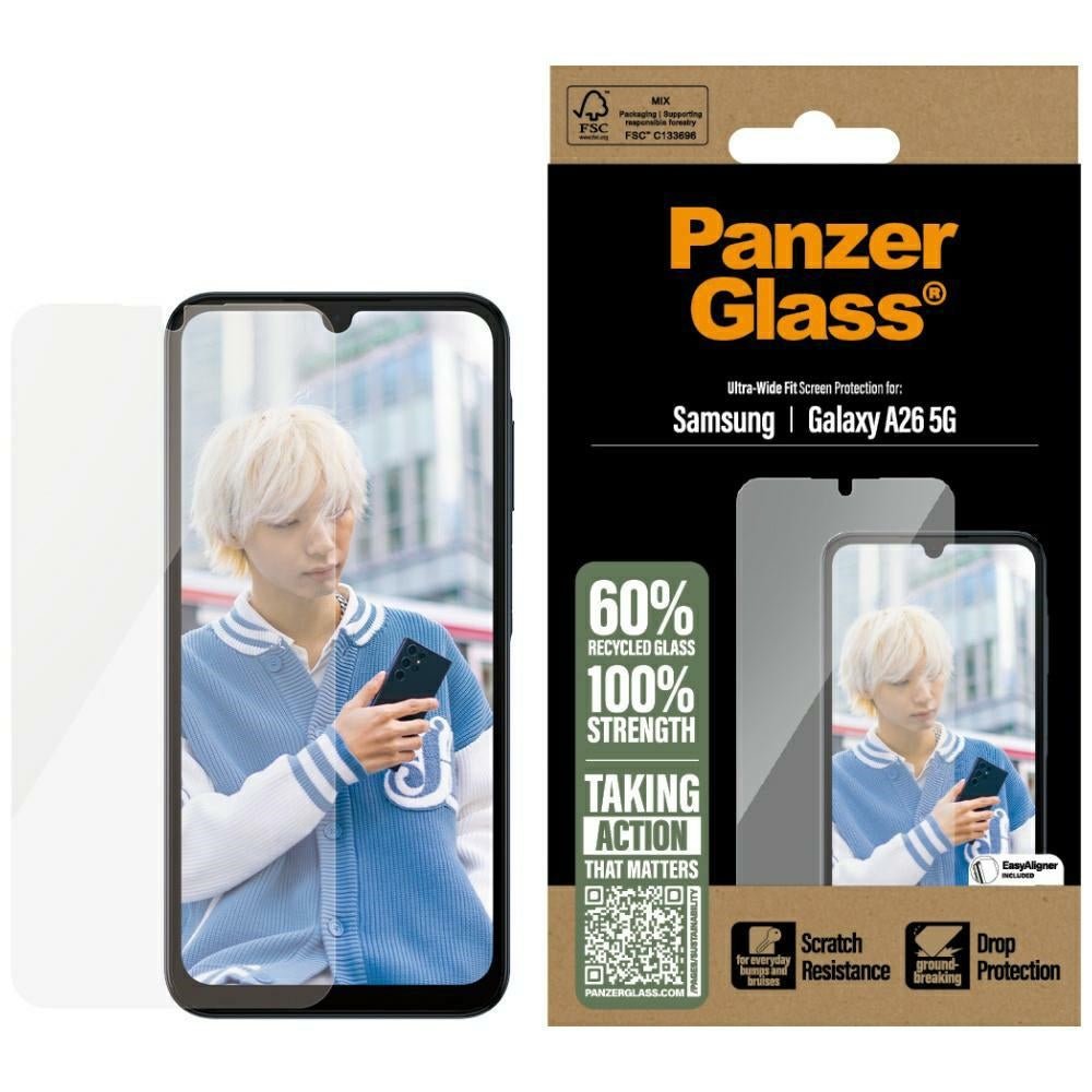 PanzerGlass Samsung Galaxy A26 5G - Ultra - Wide Fit Αντιχαρακτικό Γυαλί Οθόνης με Κιτ Τοποθέτησης - Black