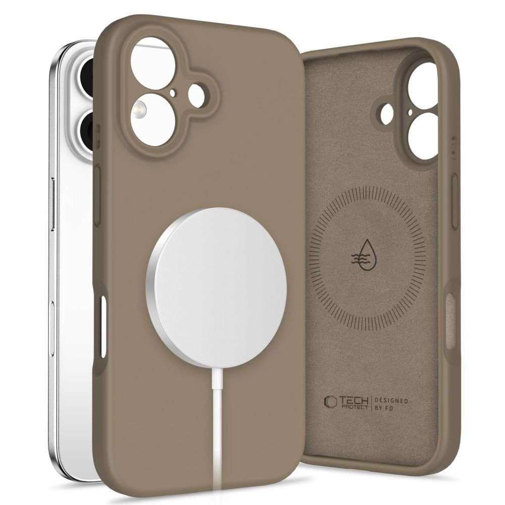 Tech - Protect iPhone 16 Liquid Silicone - MagSafe Θήκη Σιλικόνης TPU - Chocolate Brown