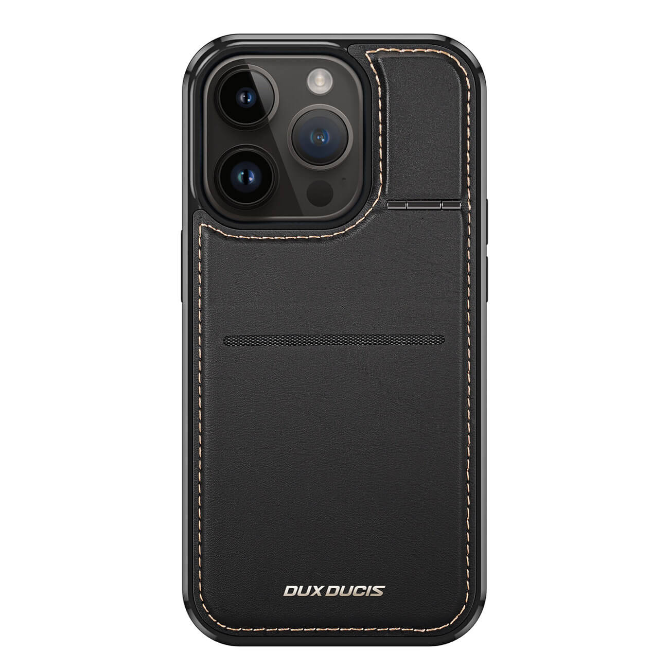 Dux Ducis iPhone 15 Pro Rafi Mag Anti - RFID 3in1 Θήκη με Υποδοχή για Κάρτες / Stand και MagSafe - Black