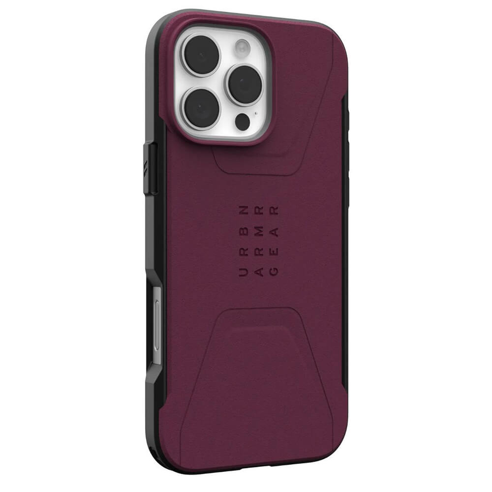 UAG iPhone 16 Pro Max Civilian MagSafe Σκληρή Θήκη με MagSafe - Bordeaux