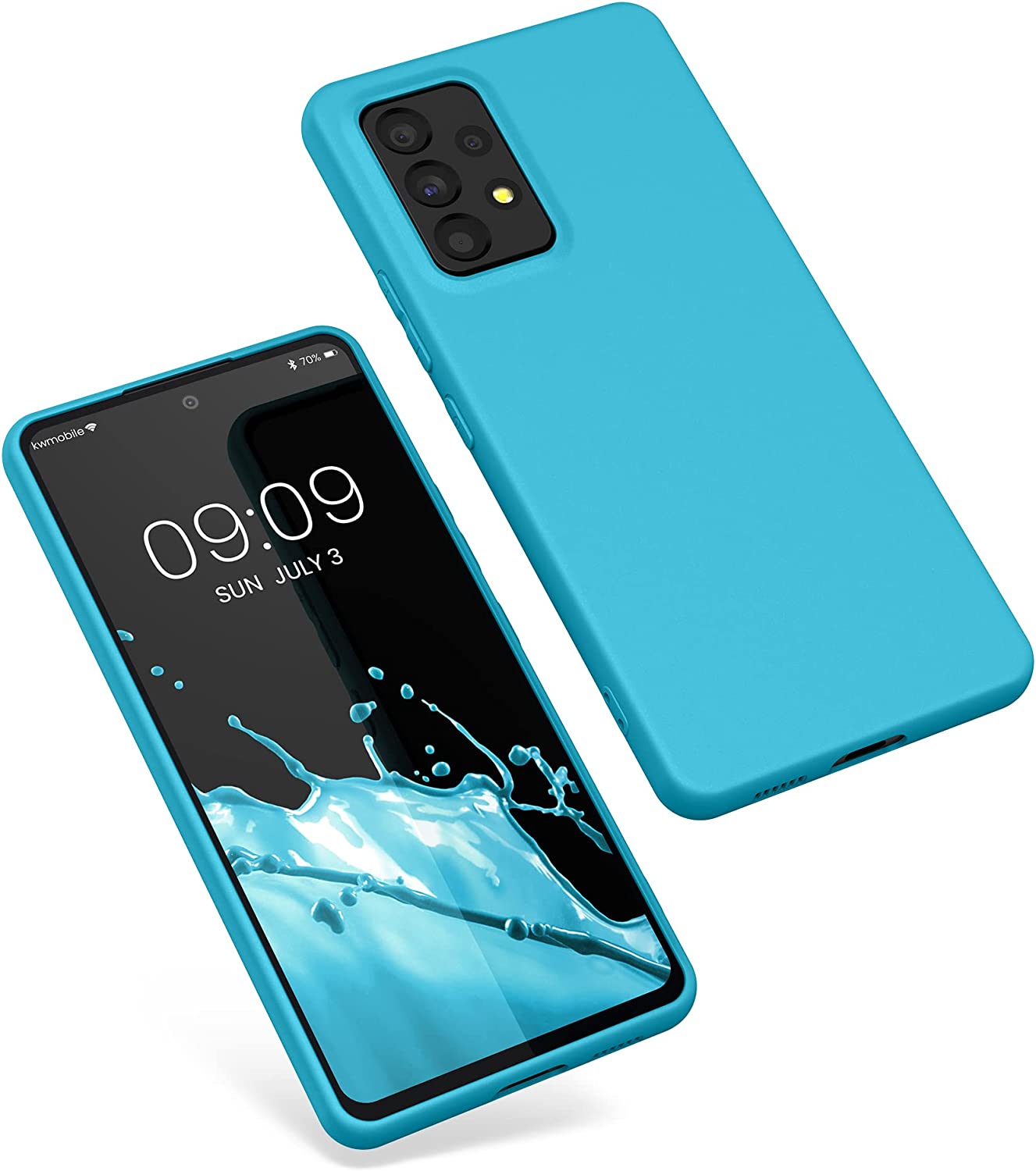 KW Samsung Galaxy A53 5G Θήκη Σιλικόνης TPU - Ice Blue - 57808.205