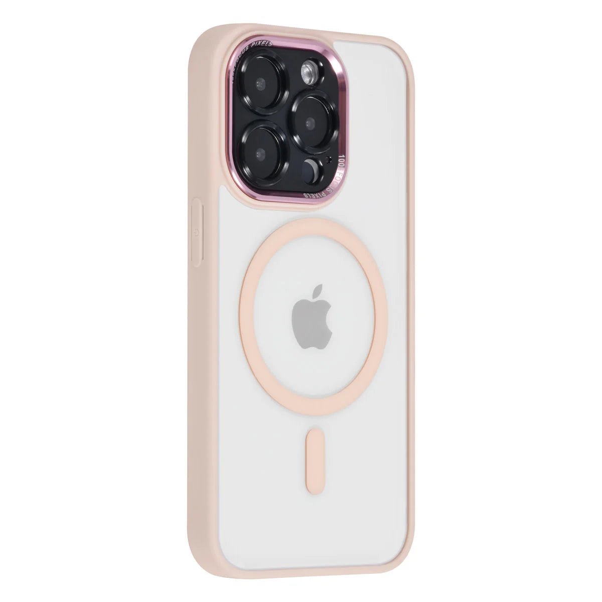 Tuniq iPhone 15 Pro - MagSafe Σκληρή Θήκη με Πλαίσιο Σιλικόνης - Ροζ / Διάφανη