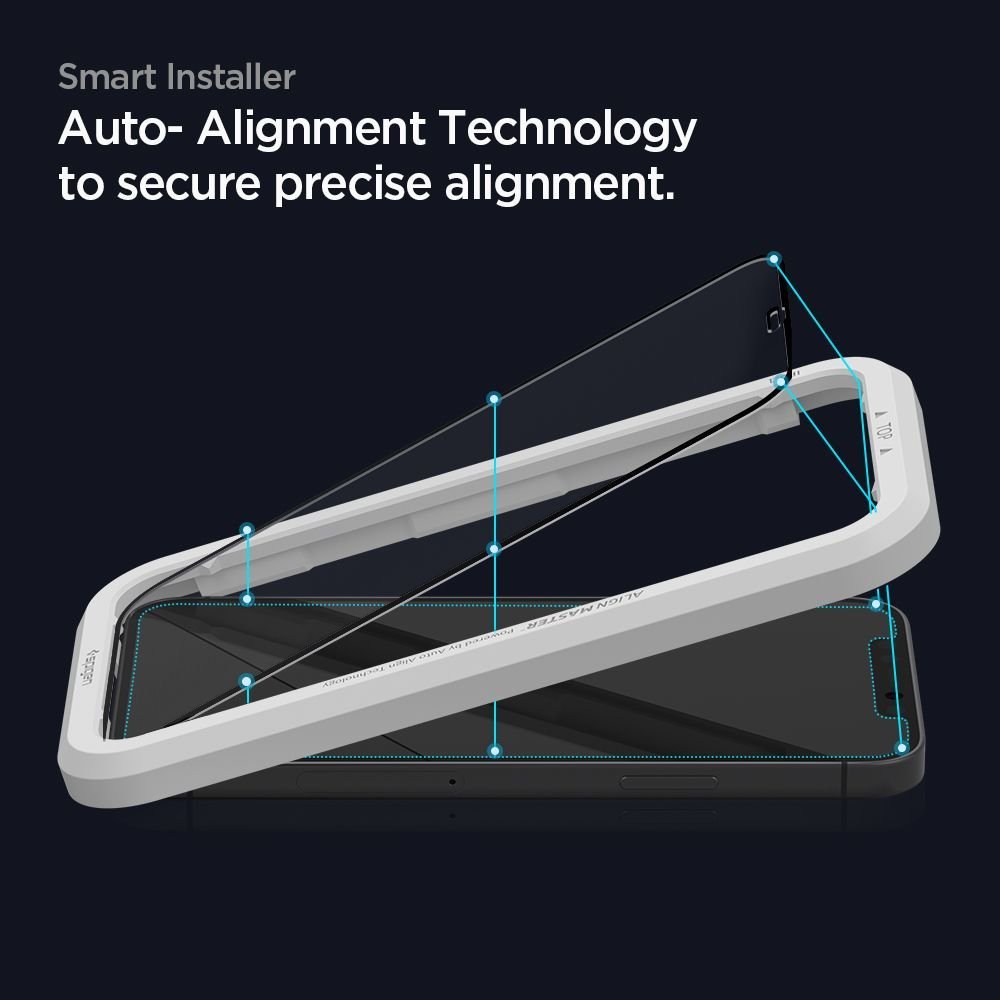 Spigen Samsung Galaxy A52 / A52 5G / A52s 5G FC AlignMaster 2.5D Full Screen Case Friendly Tempered Glass Αντιχαρακτικό Γυαλί Οθόνης 9H - Black