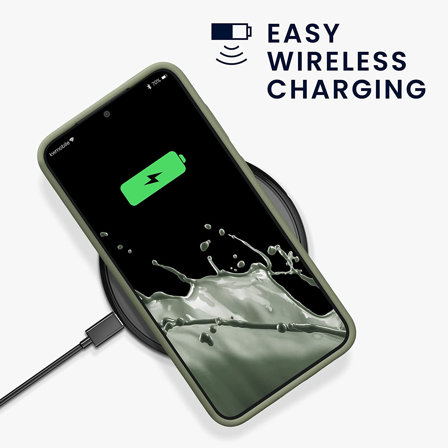 KW Samsung Galaxy S23 Plus Θήκη Σιλικόνης Rubberized TPU - Grey Green - 60274.172