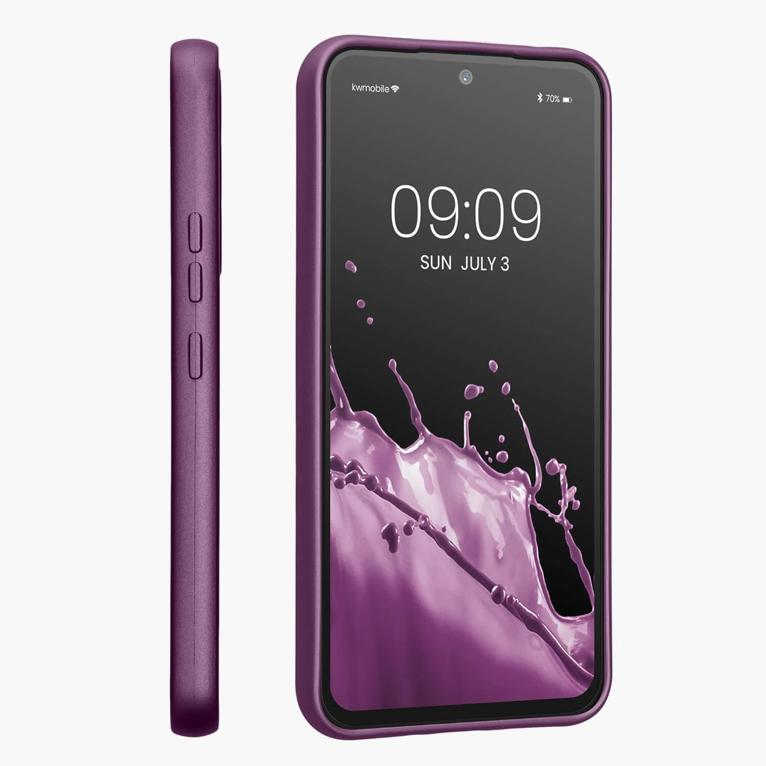 KW Samsung Galaxy A54 5G Θήκη Σιλικόνης TPU - Metallic Lavender - 60797.230