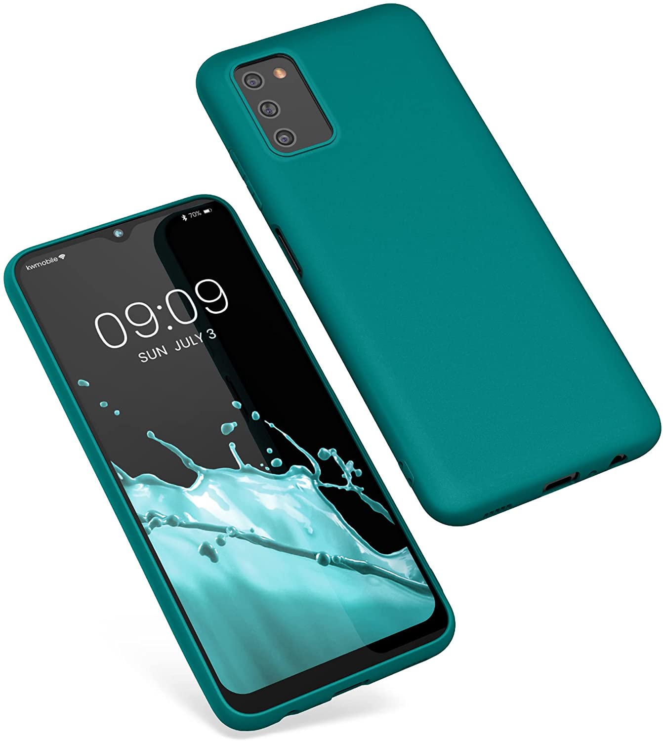 KW Samsung Galaxy A03s Θήκη Σιλικόνης TPU - Matte Petrol - 56517.57