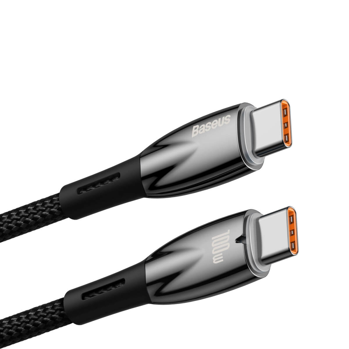 Baseus Glimmer Series PD 100W - Καλώδιο Δεδομένων και Φόρτισης Type - C to Type - C 2M - Black - CADH000801