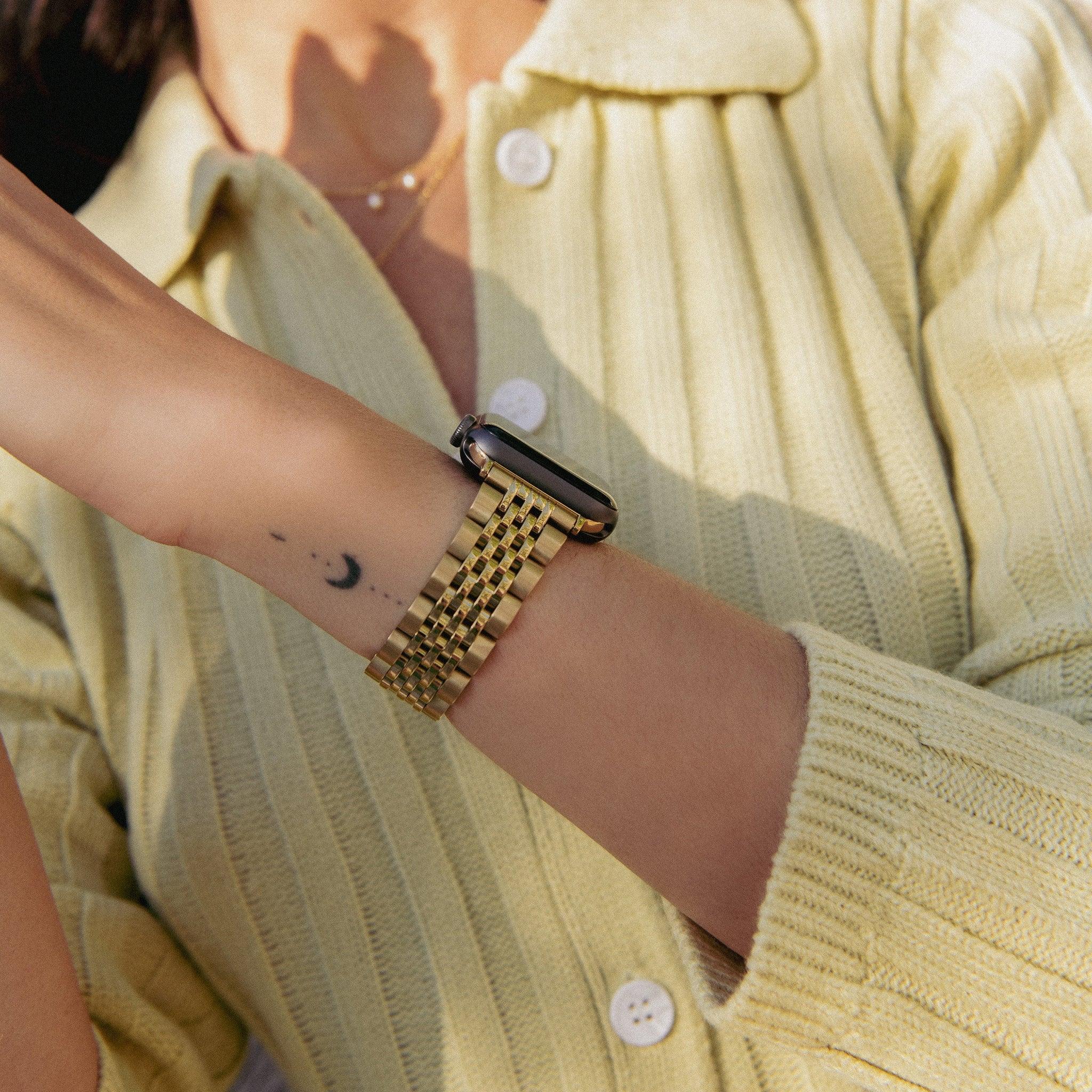 Burga Λουράκι Apple Watch 4/5/6/7/8/9/10/11 - SE (1/2/3) – 40/41/42mm - Chic Royal - Gold