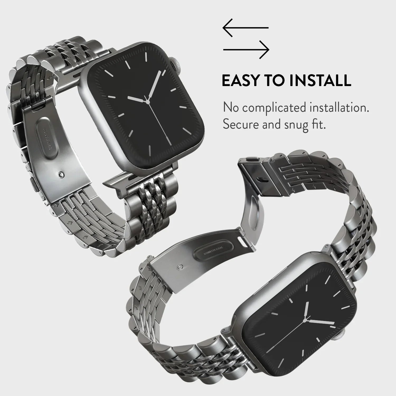 Burga Λουράκι Apple Watch 4/5/6/7/8/9/10/11 - SE (1/2/3) – 40/41/42mm - Chic Royal - Silver