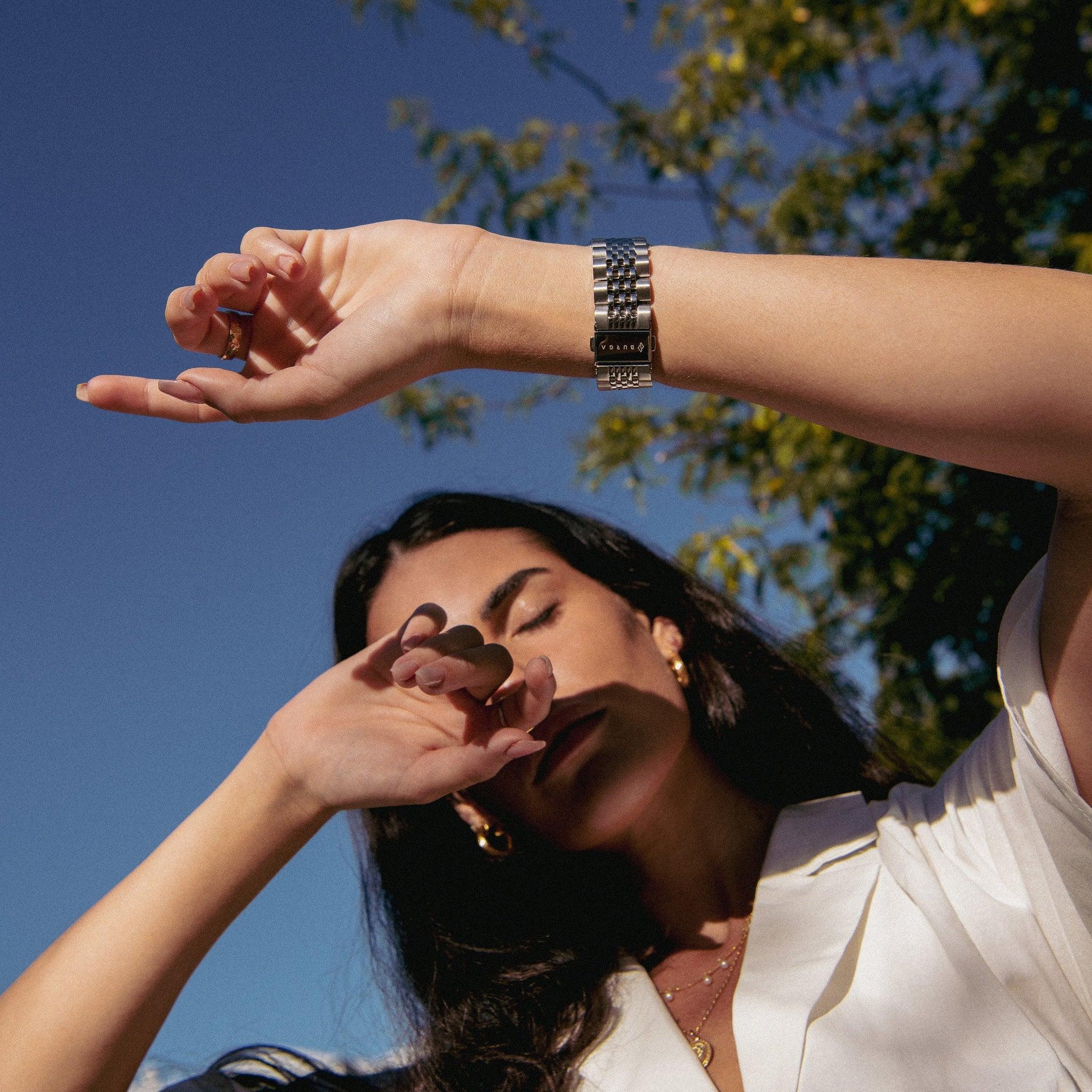 Burga Λουράκι Apple Watch 4/5/6/7/8/9/10/11 - SE (1/2/3) – 40/41/42mm - Chic Royal - Silver