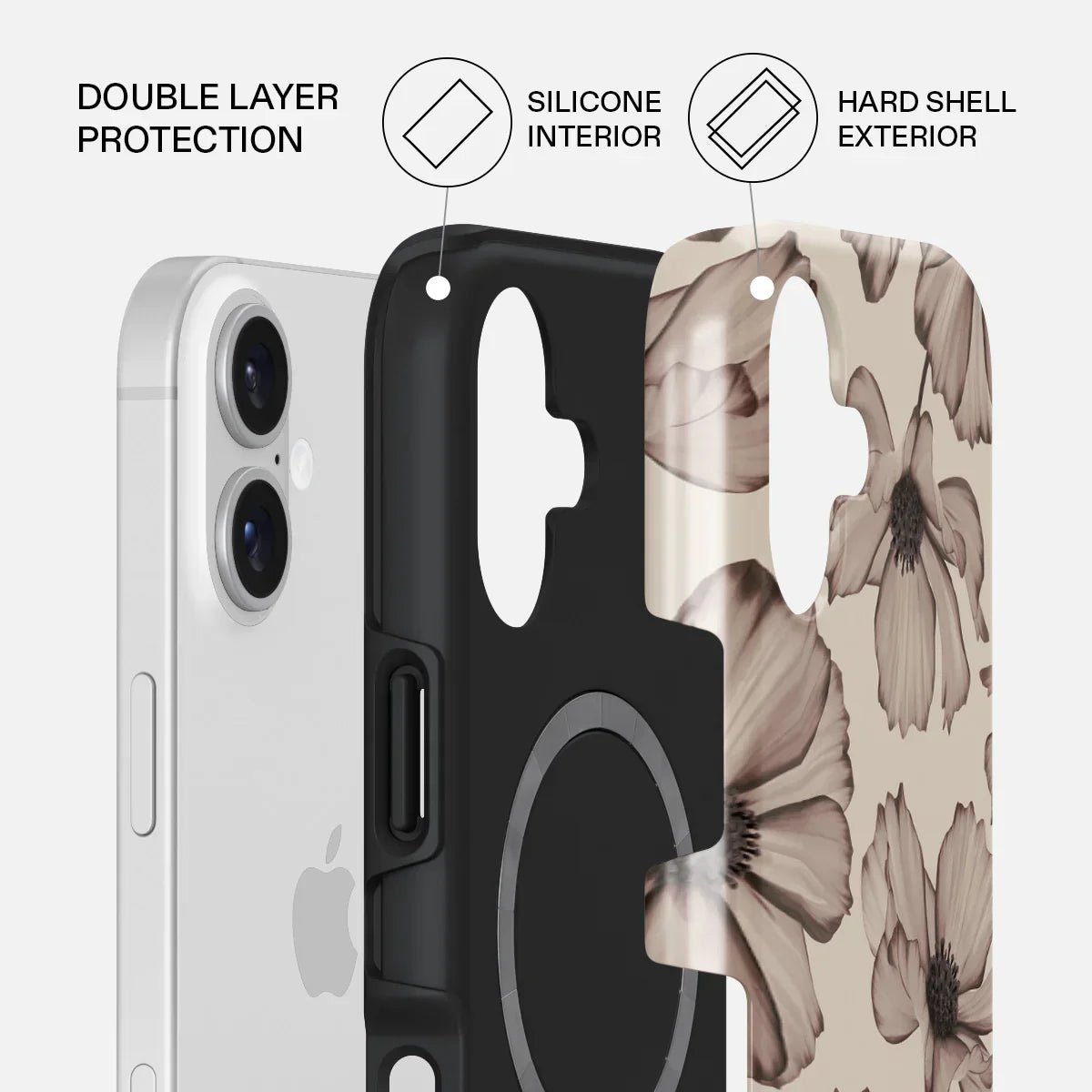 Burga iPhone 17 - Fashion Tough MagSafe - Σκληρή Θήκη με MagSafe - Barely Yours